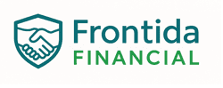 Logo of Frontidge Financial featuring a shield icon.